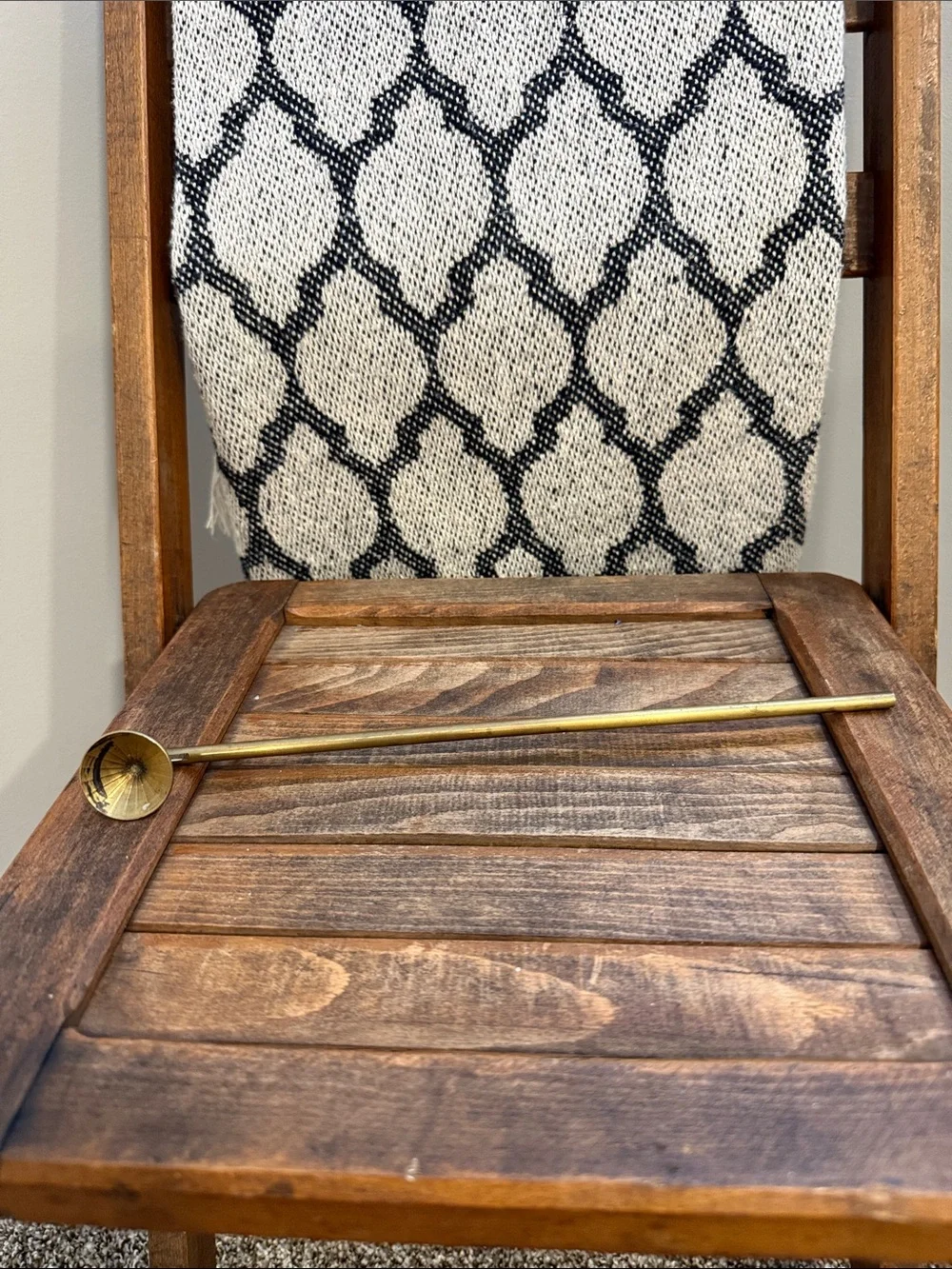 Vintage Brass Long Handle Candle Snuffer Wick Trimmer Antique Decor